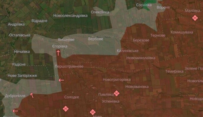 Силы обороны отбросили россиян вблизи трех населенных пунктов в Днепропетровской области — DeepState