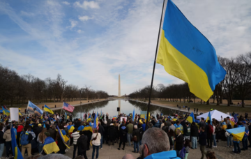 Акция в Вашингтоне к годовщине войны: участники призвали США предоставить Украине Tomahawk и ужесточить санкции