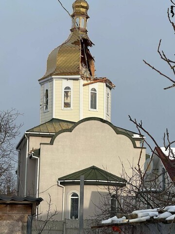 В результате атаки на Киевщину разрушены храм и другие церковные сооружения РКЦ