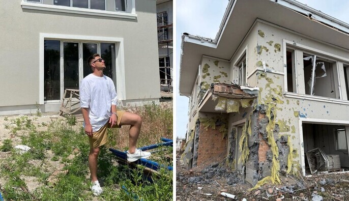 Российский удар разрушил дом Остапчука, который он не мог поделить с экс-женой