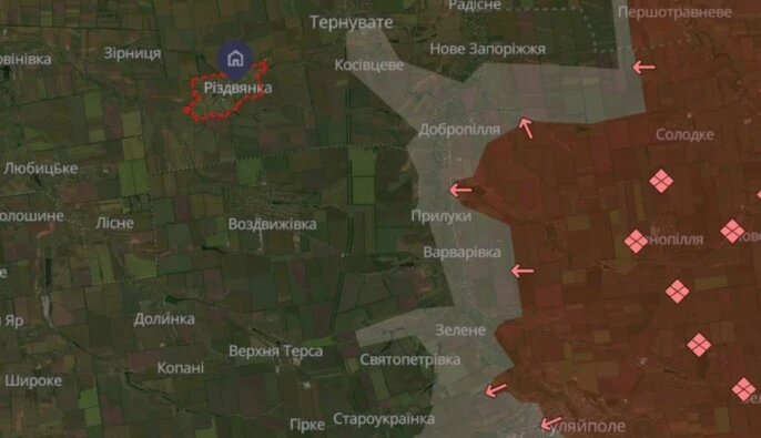 Силы обороны опровергли заявления РФ о захвате Рождества в Запорожской области