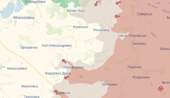 Россияне продвинулись около трех сел на Славянском направлении — DeepState