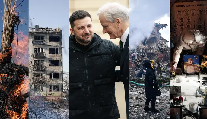 Київ під ударами, суди, міжнародні зустрічі і річниця вторгнення: лютий 2026 у в об'єктиві 