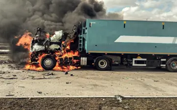 Росармия попала БпЛА в грузовик для перевозки зерна в Сумской области: водитель погиб