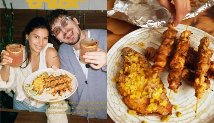 Ресторанний рівень: Позитив і Мішель Андраде приготували курячі шпажки з бататом