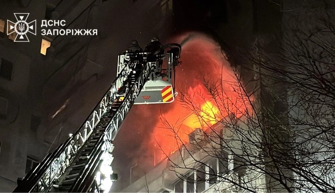 Атака на Запоріжжя: кількість постраждалих зросла до дев'яти осіб 