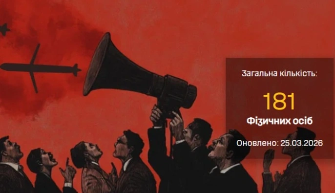 ГУР и ЦПИ обнародовали данные о пяти пропагандистах РФ, оправдывающих войну против Украины