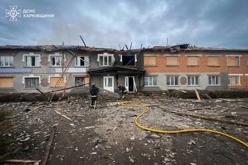 В Харьковской области россияне атаковали спасателей ГСЧС, когда те тушили пожар