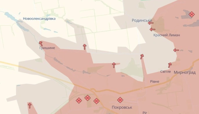 Российские войска продвинулись в двух населенных пунктах Донбасса — DeepState