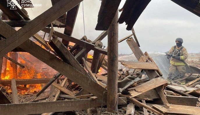 ГСЧС: российские удары КАБами по Сумщине травмировали 12 человек