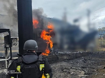 В Закарпатской области армия РФ атаковала объект критической инфраструктуры