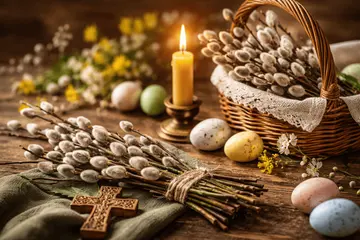 Не я б'ю, верба б'є - за тиждень Великдень! Душевні привітання з Вербною неділею і яскраві листівки 