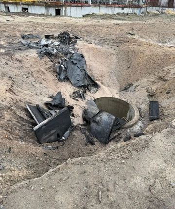 Российский дрон упал на территории Национального военного кладбища