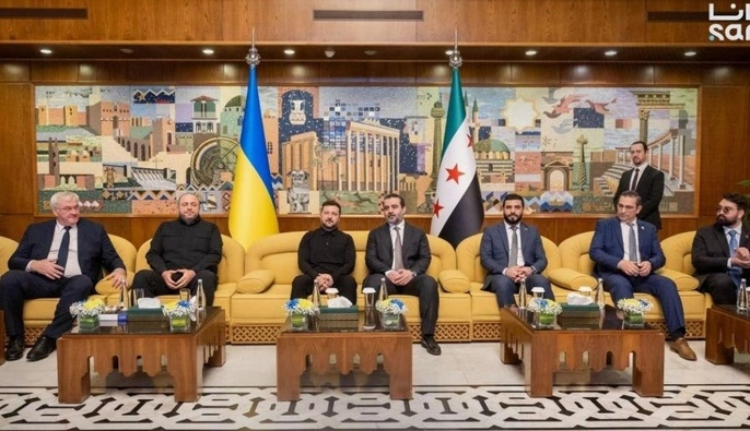 Зеленський прибув до Сирії для зустрічі із президентом Ахмедом аш-Шараа