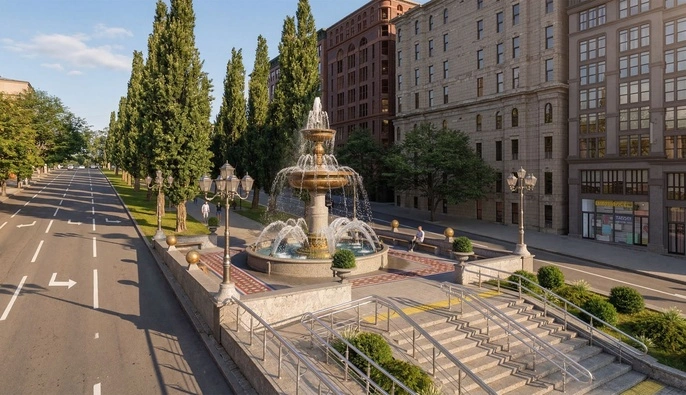 В Киеве на месте памятника Ленину планируется обустроить фонтан