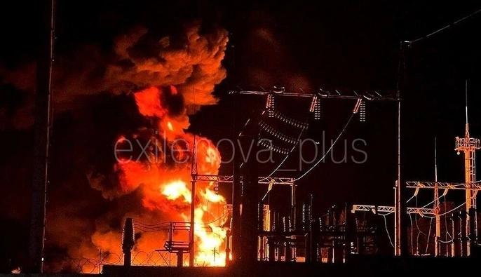 В Мелитополе, Джанкое и Валуйках зафиксированы взрывы и пожары после ночных ударов