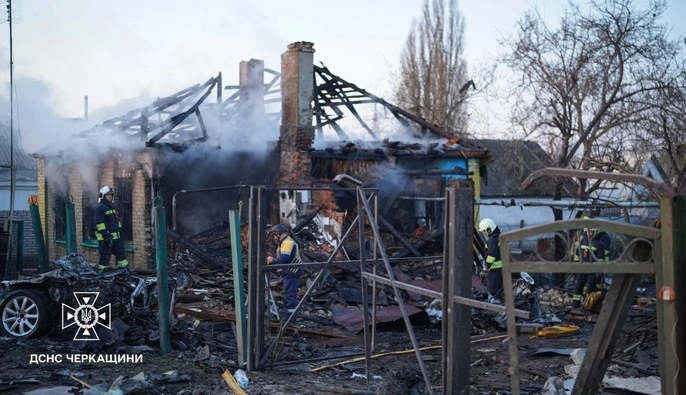 Атака по Черкассам: четверо пострадавших, повреждены шесть жилых домов