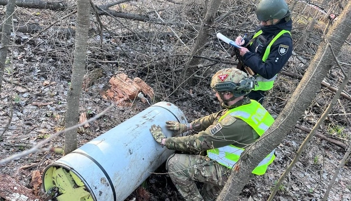 У Києві виявили фрагмент ракети Іскандер-К 