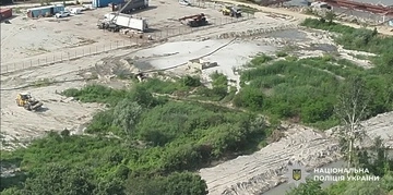 182 млн грн збитків: поліція завершила розслідування щодо незаконно видобутку піску із Дунаю