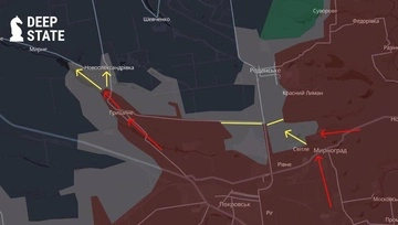 DeepState: российские войска давят на Мирноград, Гришино почти под оккупацией