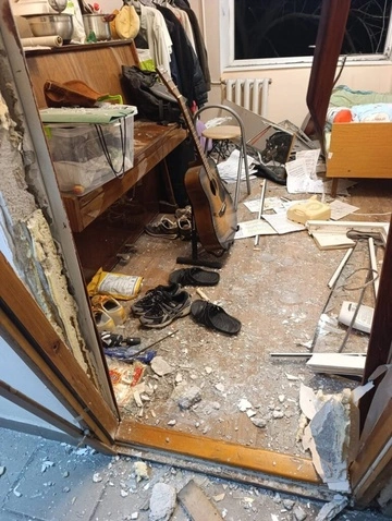 Россияне повредили студенческое общежитие Одесской национальной музыкальной академии