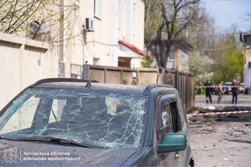 В Запорожье в результате атаки БПЛА пострадал двухлетний мальчик
