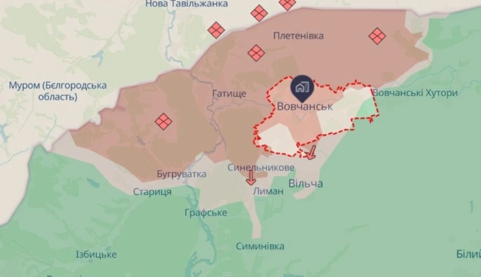 ВСУ возобновили контроль над частью улиц Волчанская — военные