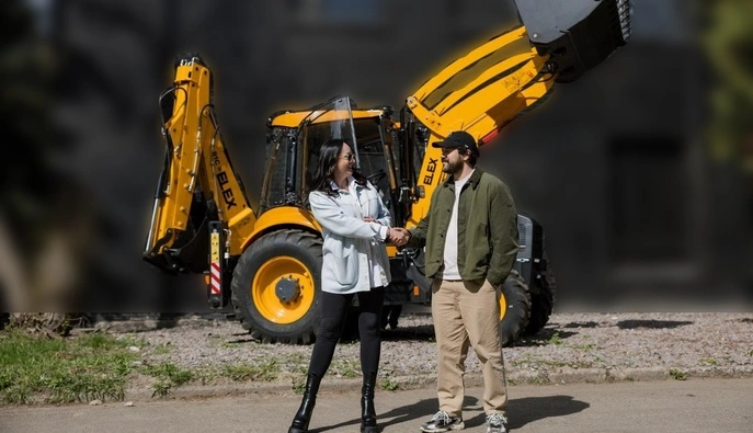 Фонд Владислави Молчанової передав захисникам з Третього армійського корпусу екскаватор-навантажувач