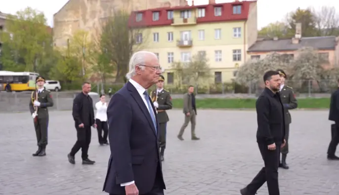 В Украину прибыл король Швеции Карл XVI Густав