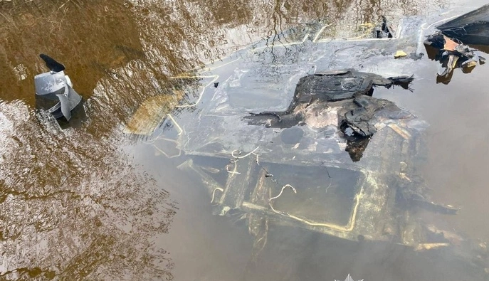 В акваторії Дніпра знайшли російський дрон, запущений під час атаки на Київ