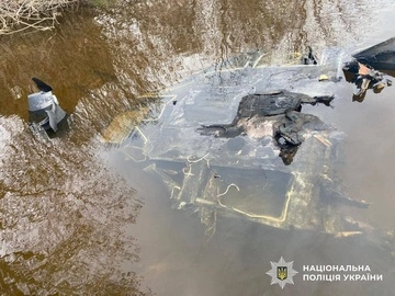 В акваторії Дніпра знайшли російський дрон, запущений під час атаки на Київ