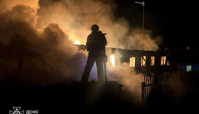 Ночная атака на Харьковщину – в Большом Бурлуке пострадали трое жителей