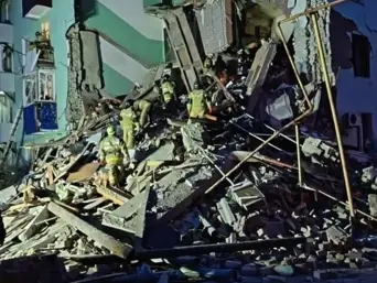 У Сизрані після атаки БпЛА обвалився під’їзд