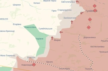 Российские войска продвинулись вблизи Мирного в Запорожье — DeepState