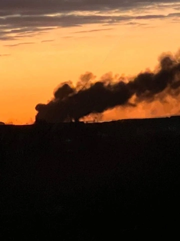 У Білоцерківській громаді через атаку РФ виникла пожежа та сильне задимлення
