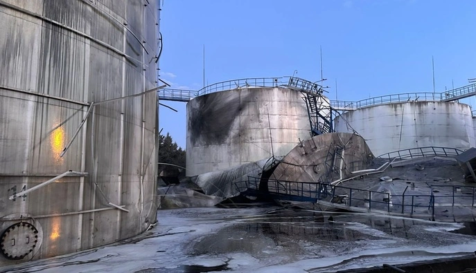 Через російську атаку в акваторії порту Чорноморська зафіксовано розлив соняшникової олії