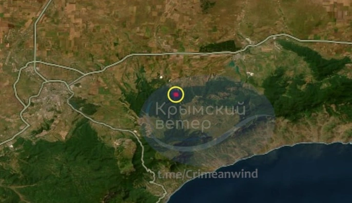 В Крыму горела военная часть врага