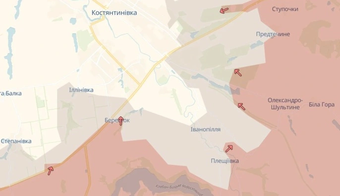 Российские войска продвинулись вблизи Берестка в Донецкой области — DeepState