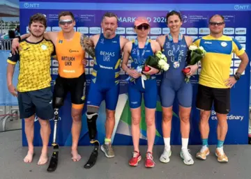 Сборная Украины завоевала серебро на Кубке мира по паратриатлону в Самарканде