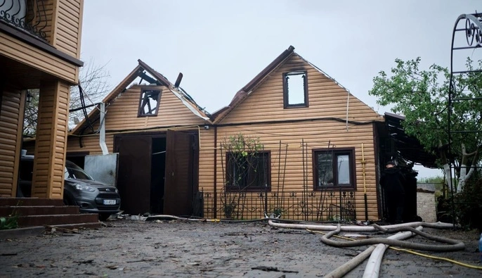 В Черкасской области упали обломки российских БПЛА: три человека в больнице