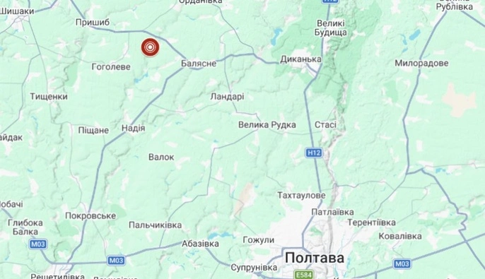 В Полтавской области зафиксировали землетрясение магнитудой 2,6: что известно