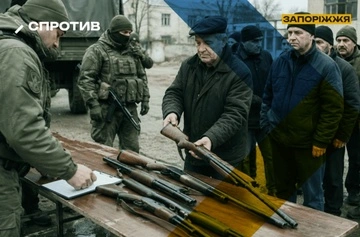 Российские силовики принудительно изымают охотничье оружие у жителей ТОТ Запорожье — ЦНС