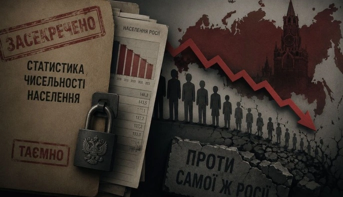 Через засекречування демографії РФ рахує ключові показники за застарілими даними — СЗР