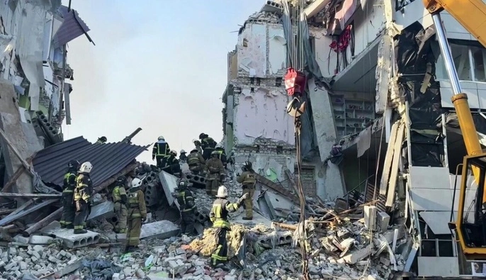 Россияне проговорились, что в Старобельске обнаружили воронку от ФАБа или ракеты