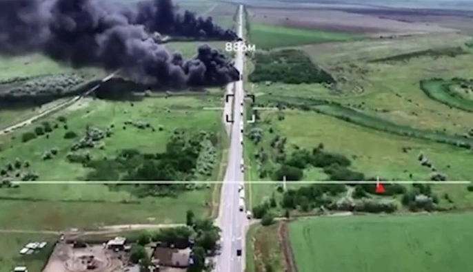 Оператори дронів ГУР взяли під вогневий контроль логістику росіян між Кримом і Донецьком