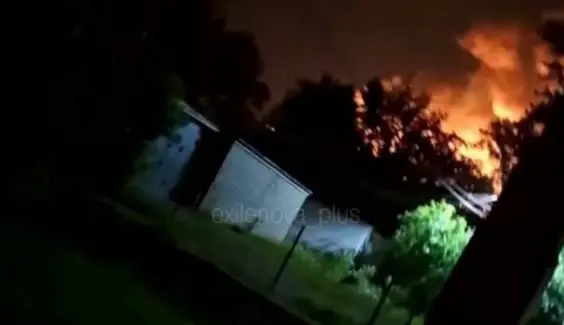 В Тамбовской области горит завод, связанный с производством ракет Х-101 и Х-59  