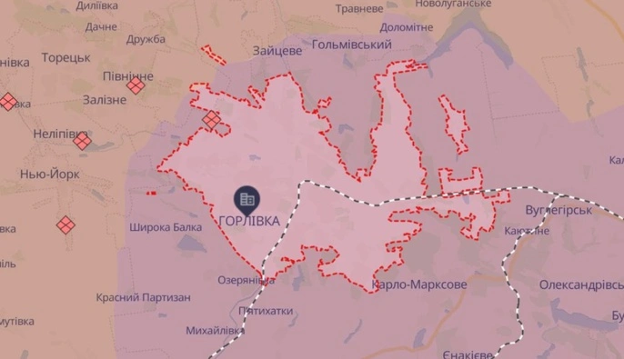 Силы обороны взяли под огневой контроль Горловку в Донецкой области