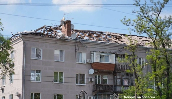Количество пострадавших из-за обстрела Запорожья увеличилось до трех, повреждено восемь многоэтажек — ОВА