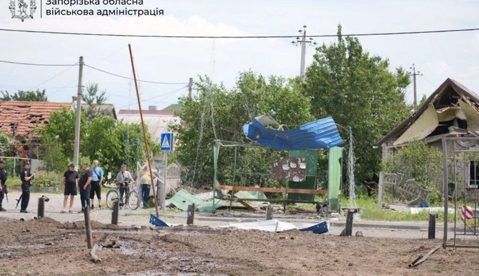 В Балабином на Запорожье выросло количество раненых из-за российского удара КАБом