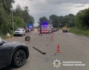 В Киевской области пьяный водитель устроил тройное ДТП
